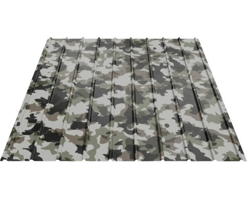 Tablă trapezoidală cu model de camuflaj
