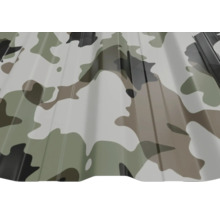 Tablă profilată cu model de camuflaj