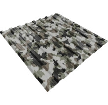 Tablă trapezoidală cu model de camuflaj pentru acoperișuri și pereți