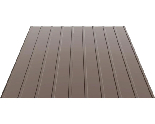 Tablă cutată Bravo H6 1221x0,5 mm RAL 8017 (lungime configurabilă)