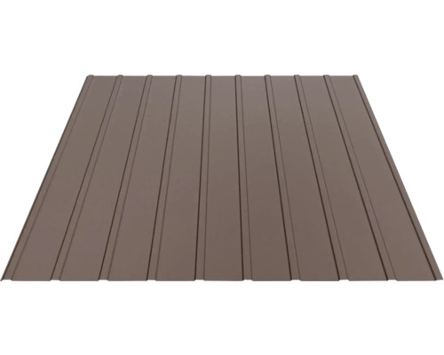 Tablă cutată Bravo H6 1221x0,5 mm RAL 8017 sandish (lungime configurabilă)