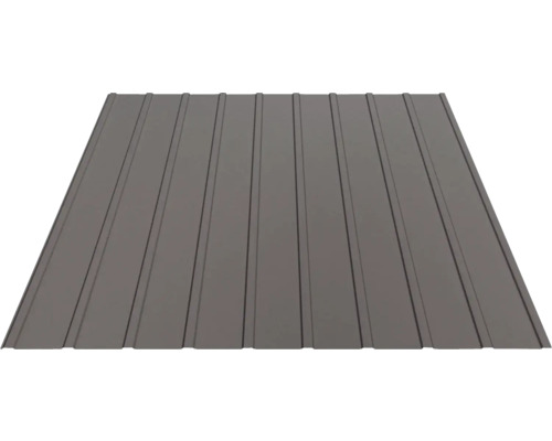 Tablă cutată Bravo H6 1221x0,5 mm RAL 8019 mat (lungime configurabilă)