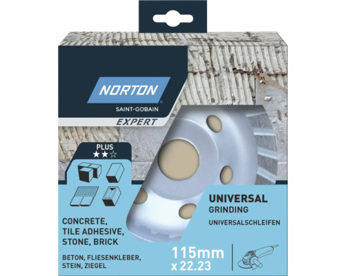 Disc abraziv universal Norton Expert 115 mm x 22,23 mm în cutie de carton