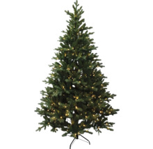 Brad artificial de Crăciun decorat cu suport