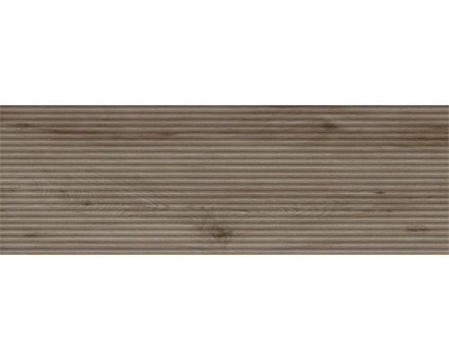 Faianță riflaj MIRAVA OSLO rectificată walnut dark 40x120 cm