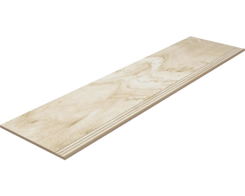 Placă ceramică pentru trepte cu margine canelată