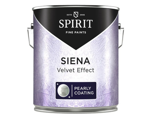 Vopsea decorativă pentru interior Spirit Siena Velvet efect de nori & aspect perlat 2,5 l