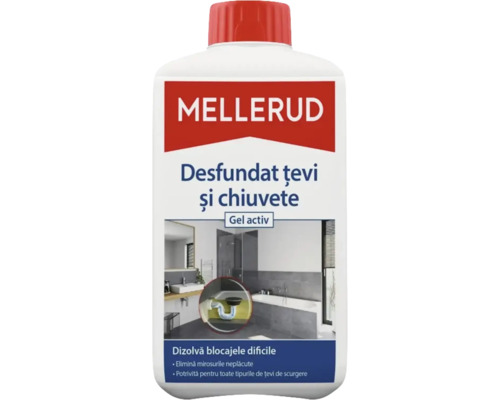 Soluție desfundat țevi Mellerud 1L