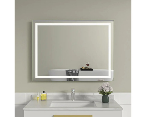 Oglindă baie cu LED, dezaburire și funcție Touch 80x60 cm IP44 80-7-3-3