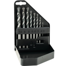 Set de burghie pentru burghie de piatră de diferite dimensiuni într-o valiză
