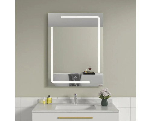 Oglindă baie cu LED și funcție Touch 60x80 cm IP40 225