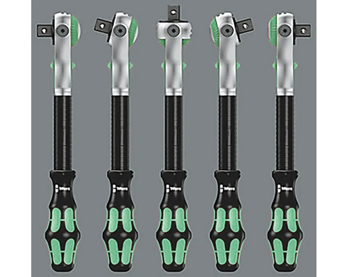 Cinci chei cu clichet Wera cu mâner ergonomic