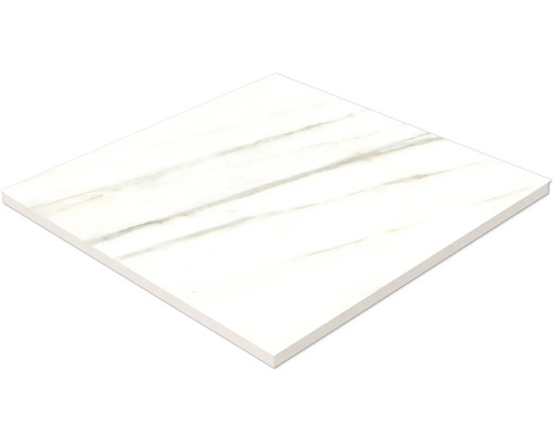 Placă de podea albă cu aspect de marmură