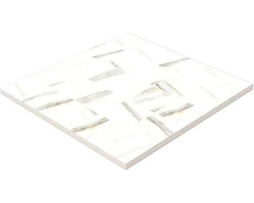 Placă de podea individuală cu aspect de marmură