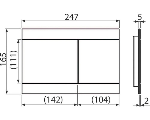 Desen tehnic al unui capac cu dimensiuni