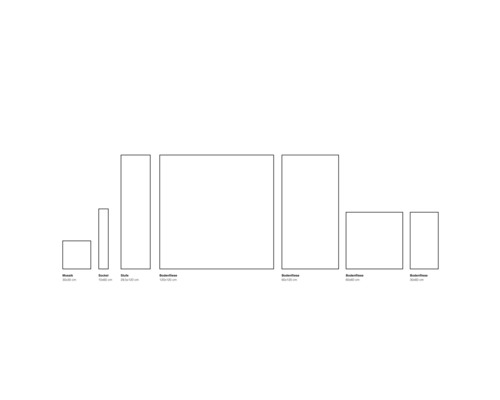 Diverse dimensiuni de plăci pentru mozaic, plintă și faianță