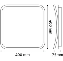 Plafonieră cu LED integrat Avide Cole 60W 3705 lumeni, cu telecomandă