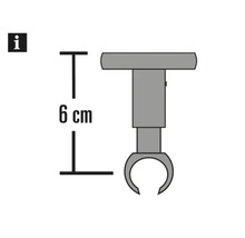 Desen tehnic al unui suport cu o lungime de 6 cm