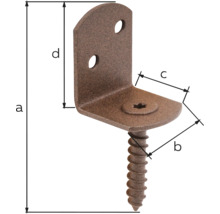 Conector unghiular cu șurub pentru fixarea structurilor din lemn