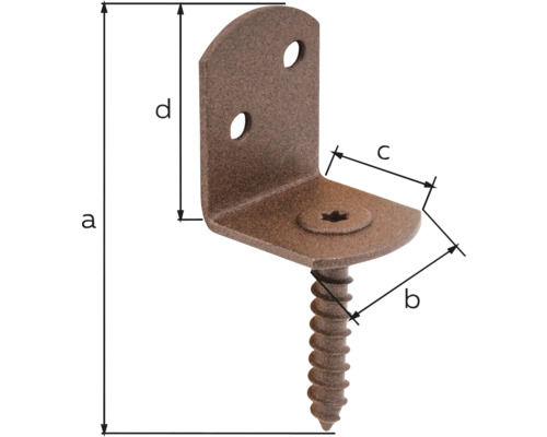 Conector unghiular cu șurub pentru fixarea structurilor din lemn