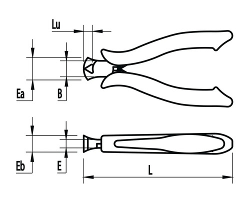 Imagine cu clește de tăiat cu dimensiuni
