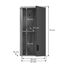 Dulap înalt cu dimensiunile 75 x 37 x 25 cm