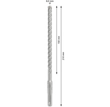 Burghiu cu o lungime de 210 mm și un diametru de 8 mm.