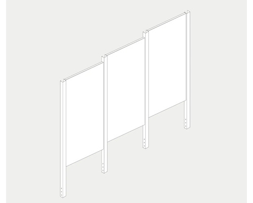 Desen cu elemente de protecție a intimității pentru grădină