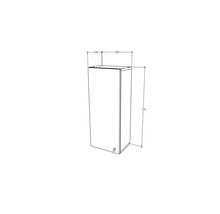 Desen tehnic al unui dulap înalt cu dimensiunile 720 x 300 x 220 mm