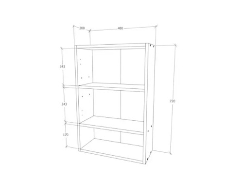 Imagine a unui raft cu dimensiuni