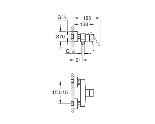 Desen tehnic al unei baterii cu dimensiuni