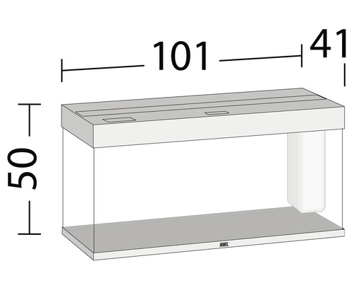 Desen al unui acvariu cu dimensiuni