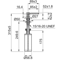 Desen tehnic cu dimensiuni