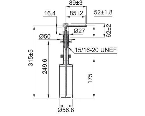 Desen tehnic cu dimensiuni