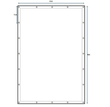 Diagrama unei fundații dreptunghiulare cu dimensiunile de patru metri pe șase metri