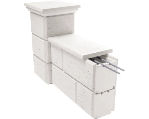 Blocuri de beton pentru construcția de garduri cu armătură de oțel