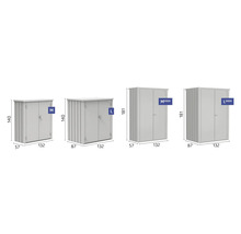 Diverse dulapuri metalice de dimensiuni M, L, M High și L High cu dimensiuni