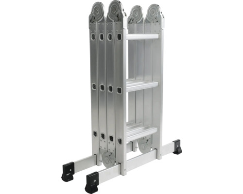 Scară multifuncțională din aluminiu cu suport