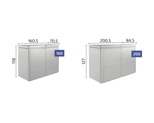 Imagine cu două dulapuri pentru unelte cu dimensiuni