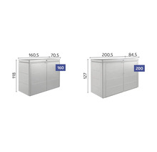 Imagine a două dulapuri pentru scule de diferite dimensiuni, cu dimensiuni