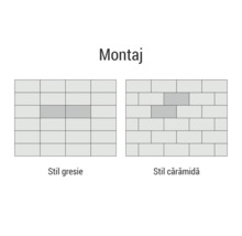 Tipuri de montaj pentru plăci: stil placă și stil cărămidă