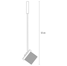 Ilustrație cu un set de mătură și farfurie cu o lungime de 52 centimetri