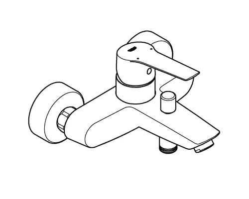 Baterie de baie de perete cu o singură manetă