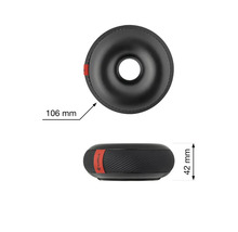 Imagine cu o pernă de scaun neagră cu dimensiunile de 106 mm diametru și 42 mm înălțime