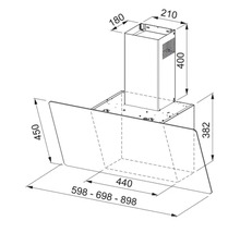 Desen tehnic al unei hote cu dimensiuni