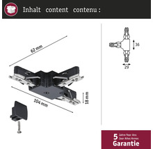 Conector pentru panouri cu accesorii și dimensiuni