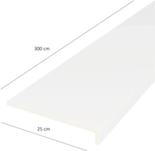 Glaf de fereastră, lungime 300 centimetri și lățime 25 centimetri