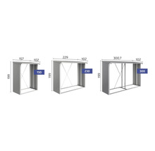 Imagine cu diverse magazii de scule de diferite dimensiuni.