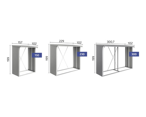 Trei magazii de scule metalice de diferite dimensiuni cu dimensiuni