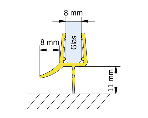 Desen tehnic al unei garnituri de duș cu dimensiuni